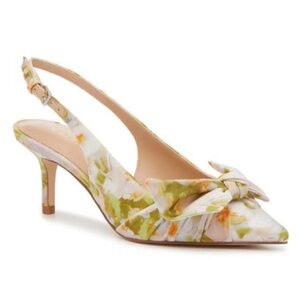 Marc Fisher Aeily Women's Metallic Floral Slingback Heels